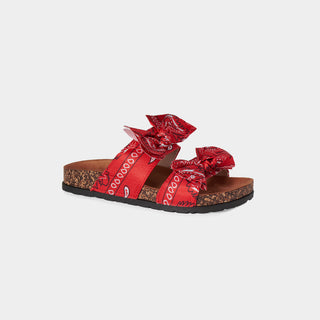 Americana Knotted Sandals - Red