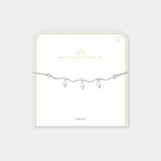 Kenza Anklet - Pearl Scallop Silver