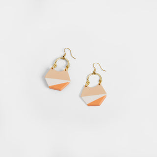 Stacey Earrings - Sand/Coral