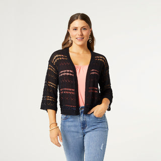 Trina Sweater Cardigan - Black