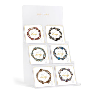 Love, Always Stretch Bracelet Stack Assortment Pack with Display - Pack/Display