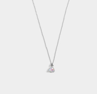 Triangle AB Necklace - Final Sale - Silver