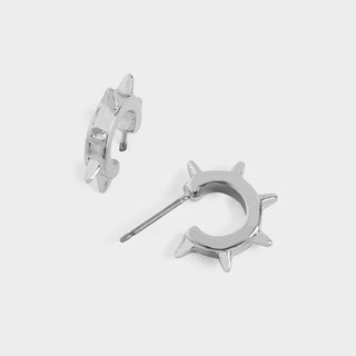 Ship Wheel Stud Earring - Silver - Final Sale
