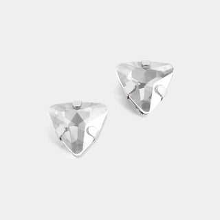 Triangle Jewel Stud - Clear