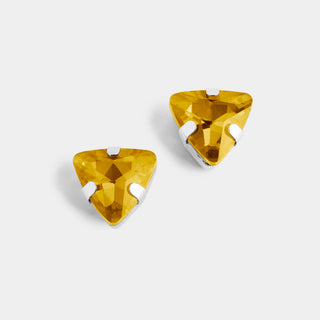 Triangle Jewel Stud - Golden - Final Sale