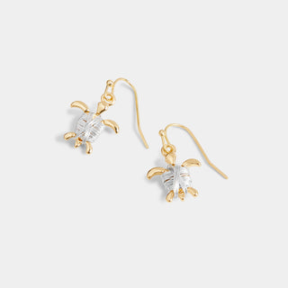 Wire Wrapped Turtle Earrings