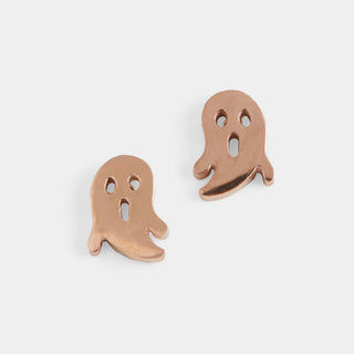 Metal Ghost Stud - Gold