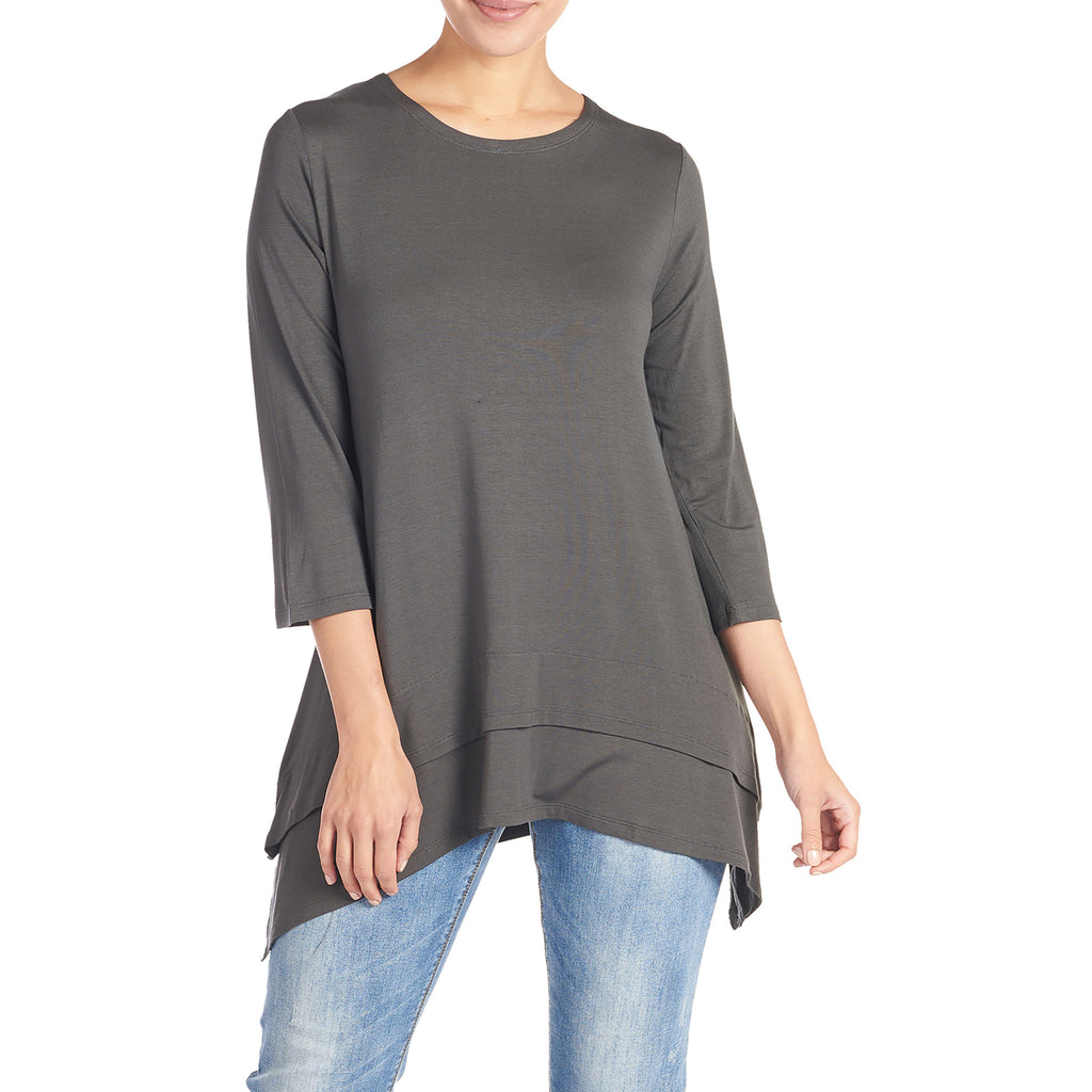 Sleeveless flared double layer tunic main image 0