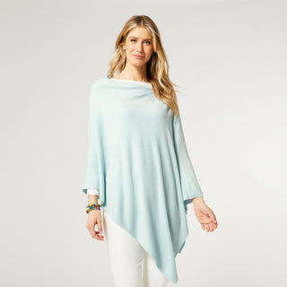 The Lightweight Poncho - Powder Blue