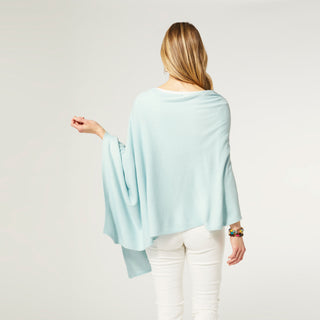 The Lightweight Poncho - Powder Blue