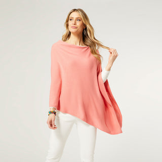 The Lightweight Poncho - Light Coral