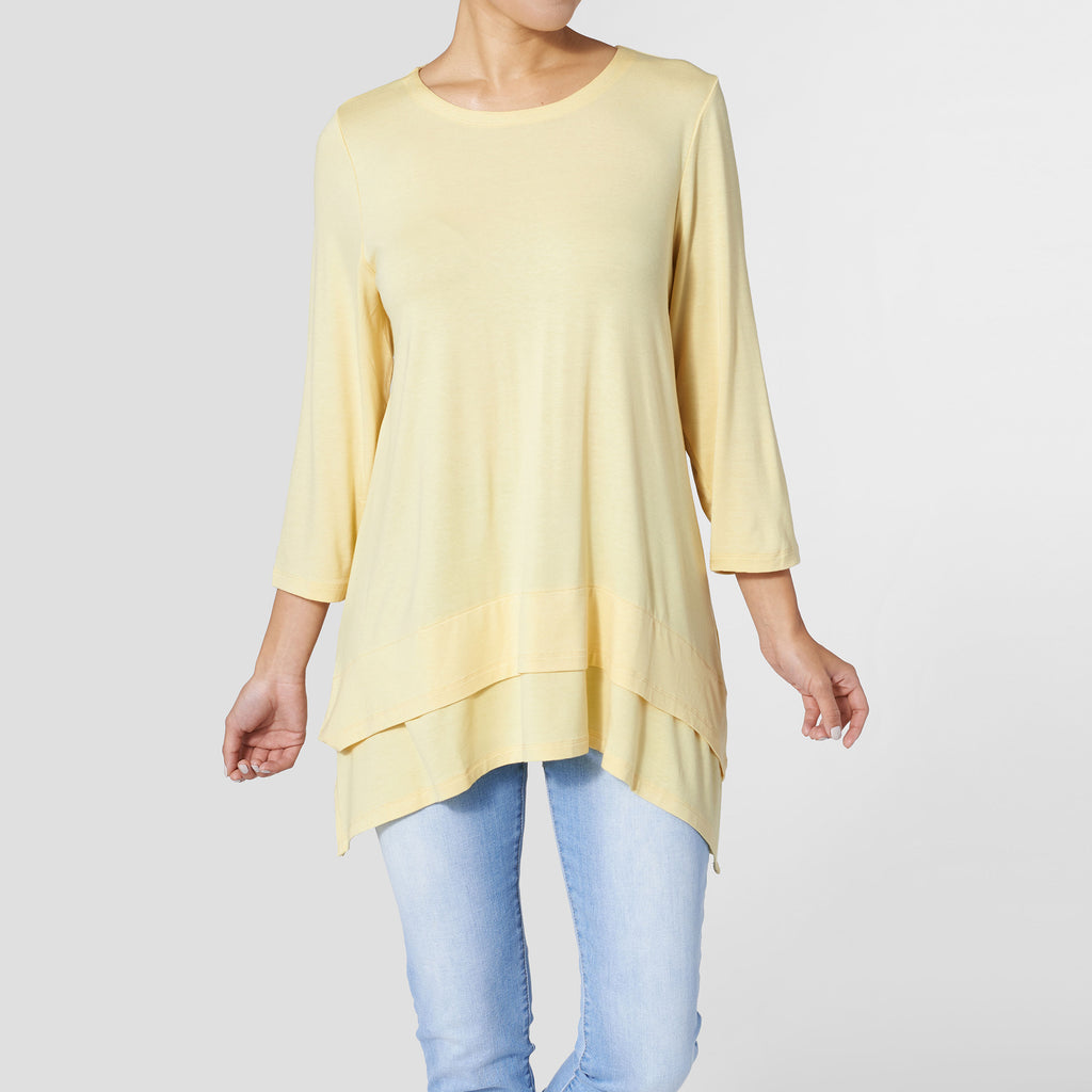 One shoulder double layer tunic main image 0