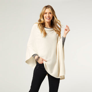 The Lightweight Poncho - Egret