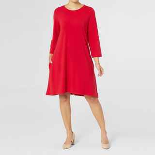 Oh So Soft Essential Tunic Dress - Red