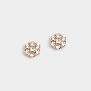 Gold Blooming Flower with Stones - Gold