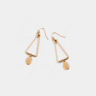 Gold Dangle Triangle - Gold