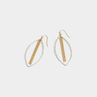Silver Teardrop with Gold Bar - Mixed