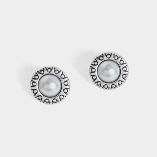 Silver Pearl with detail - Silver