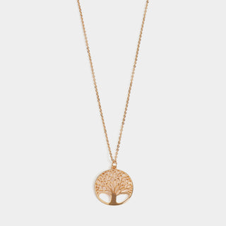 Silver Family Tree Necklace - Gold