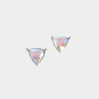 Triangle AB Stud - Silver