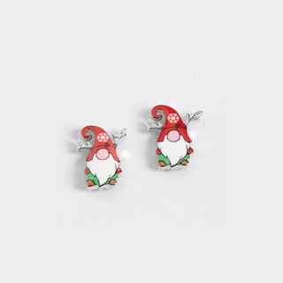 Gnome Earrings - Red Hat