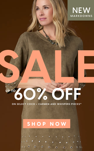 Up to 60% off select items.