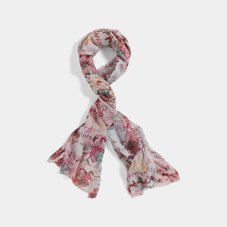 Kimora Oblong Scarf - Pink Aztec