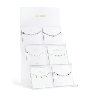 Silver Anklet Assortment Pack w/ Display - Spring Pack/Display