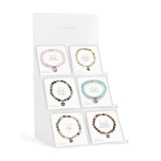 Mindfully Charming Stretch Bracelet Assortment Pack w/ Display - Spring Pack/Display