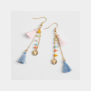 Amelia Earrings - Pink/Blue