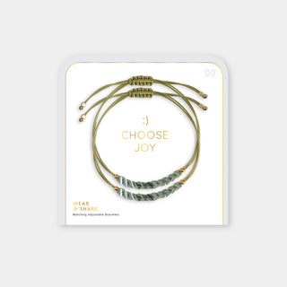 Wear + Share Faith Bracelets - Olive
