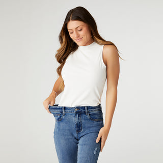 EverStretch Straight Jeans with Raw Bottom