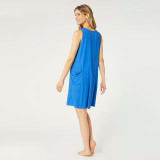Serenity Sleep Pocket Dress - Cobalt