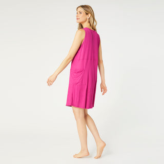 Serenity Sleep Pocket Dress - Magenta