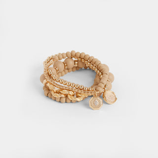 Maccoy Stretch Bracelet Stack - Natural