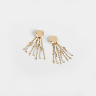 Maccie Earrings - Gold/Pearl