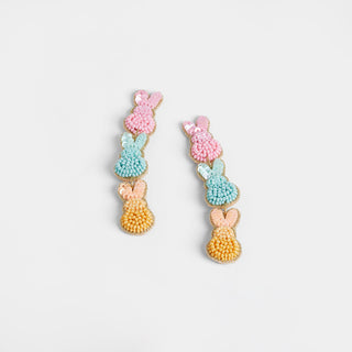 Bunny Hop Earrings - Multi Pastel