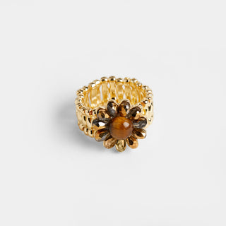 Cocktail Stretch Ring - Brown