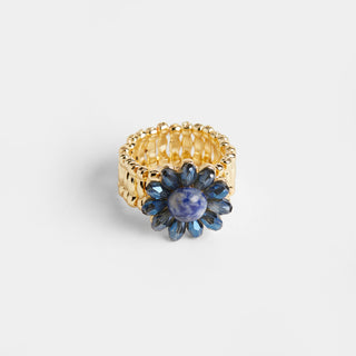 Cocktail Stretch Ring - Blue