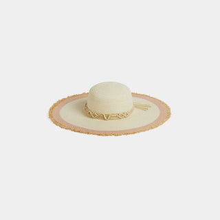 Florentina Floppy Hat - Sand/Blush
