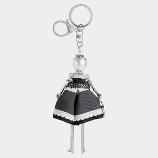 Charming Ladies Bag Charm + Key Fob - Paisley