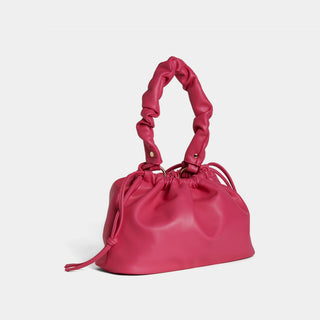 Brielle Drawstring Shoulder Bag - Hot Pink