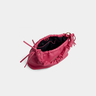 Brielle Drawstring Shoulder Bag - Hot Pink