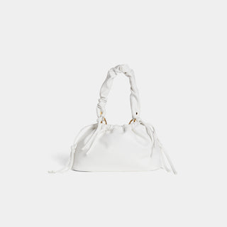 Brielle Drawstring Shoulder Bag - White