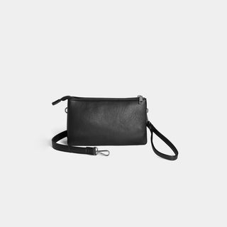 Delaney Double Compartment Crossbody - Black