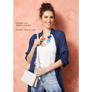 Delaney Double Compartment Crossbody - Black