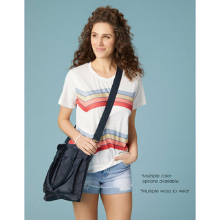 Riley Tote + Crossbody - Navy