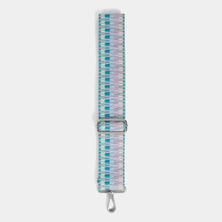 Interchangeable Bag Strap - Aqua/Lavender Stripe