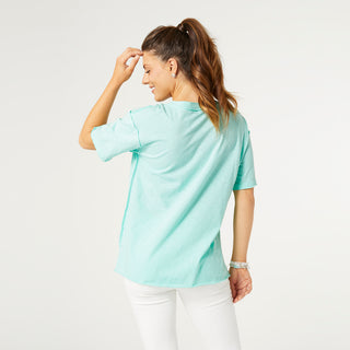 Jayda V-Neck Top - Mint Green