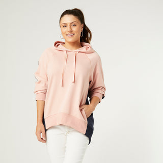 Kylee Two-Tone Sweatshirt - Pink/Navy